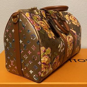 Louis Vuitton Rare limited Keepall 45 camouflage Multiple colors Cloth  ref.527491 - Joli Closet